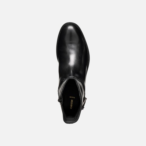 Leather ankle boots ESMEENA WOMAN Black - image number 5 | GEOX