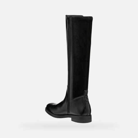 Leather high boots ESMEENA WOMAN Black - image number 5 | GEOX