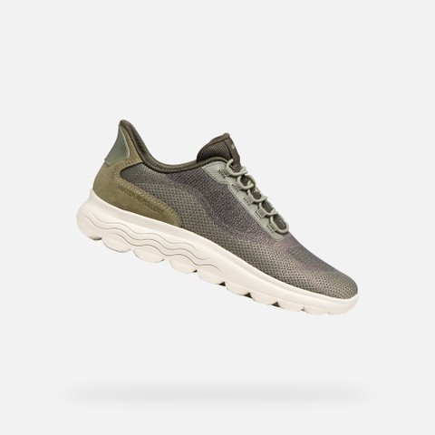 Slip in sneakers SPHERICA PLUS WR   WOMAN Sage - image number 0 | GEOX