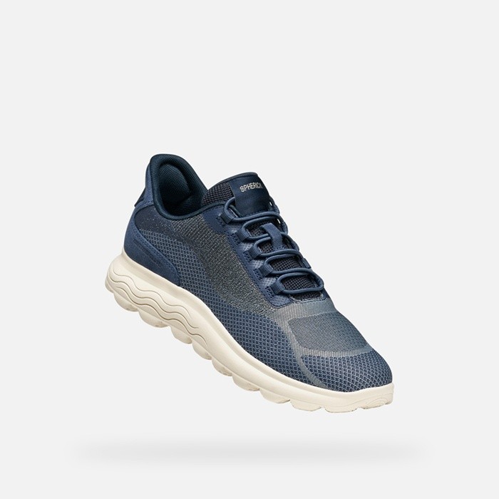 Baskets slip in SPHERICA PLUS   FEMME Bleu fonc&eacute; | GEOX