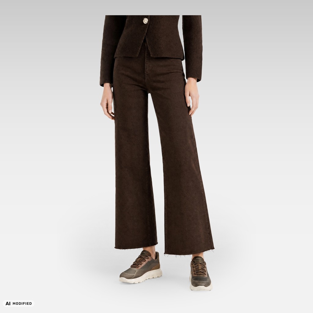 Slip in sneakers SPHERICA PLUS WR   WOMAN Taupe/Dark brown - image number 1 | GEOX