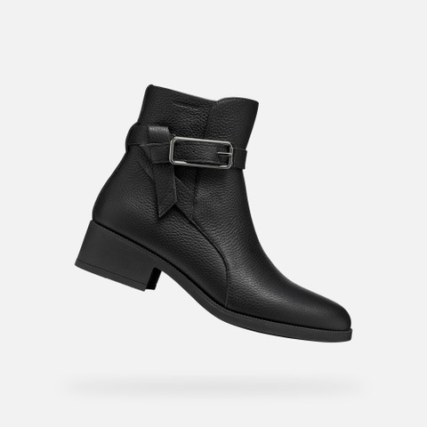 Stiefeletten aus Leder CAMEXIA   DAME Schwarz | GEOX