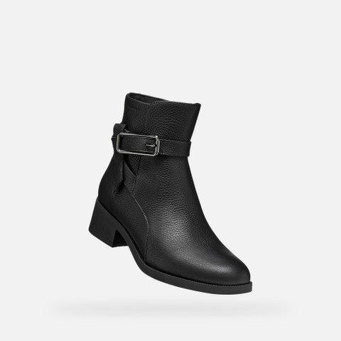 Stiefeletten aus Leder CAMEXIA   DAME Schwarz - image number 5 | GEOX