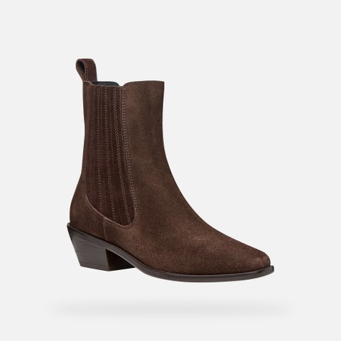 Camperos Stiefeletten ABILAINE DAME Dunkelbraun - image number 4 | GEOX