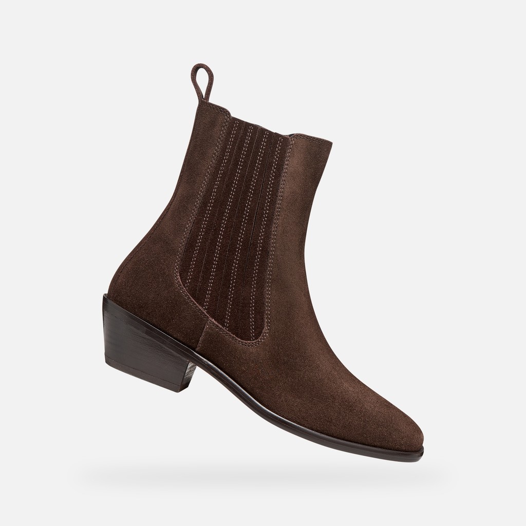 Camperos Stiefeletten ABILAINE DAME Dunkelbraun - image number 0 | GEOX
