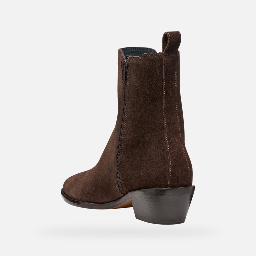 Camperos Stiefeletten ABILAINE DAME Dunkelbraun - image number 5 | GEOX