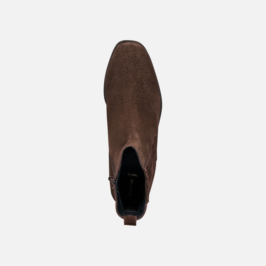 Camperos Stiefeletten ABILAINE DAME Dunkelbraun - image number 7 | GEOX