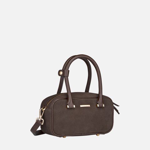 Handbag NYMBELLE BAG WOMAN Chocolate - image number 2 | GEOX