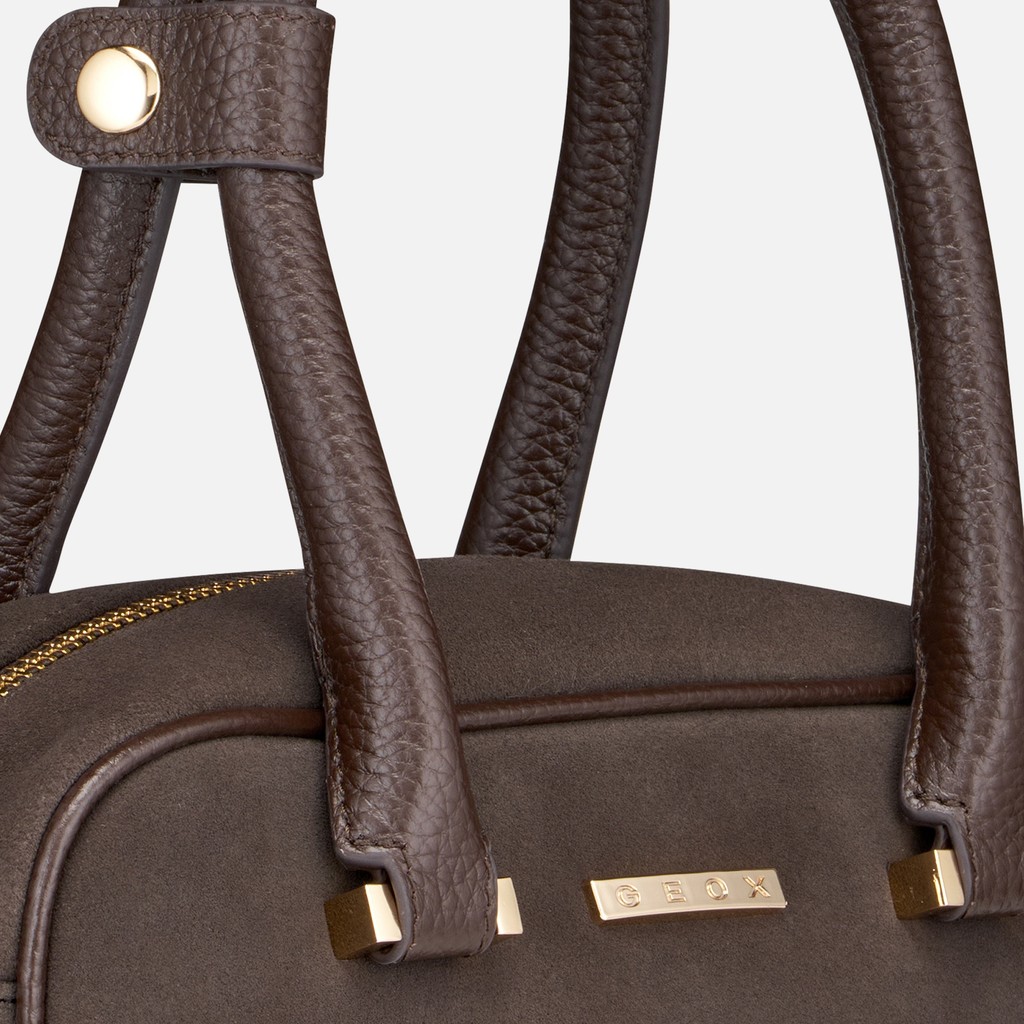 Handbag NYMBELLE BAG WOMAN Chocolate - image number 5 | GEOX