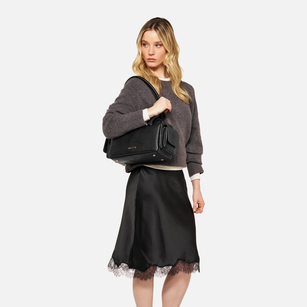 Handbag NYMBELLE BAG WOMAN Black - image number 0 | GEOX
