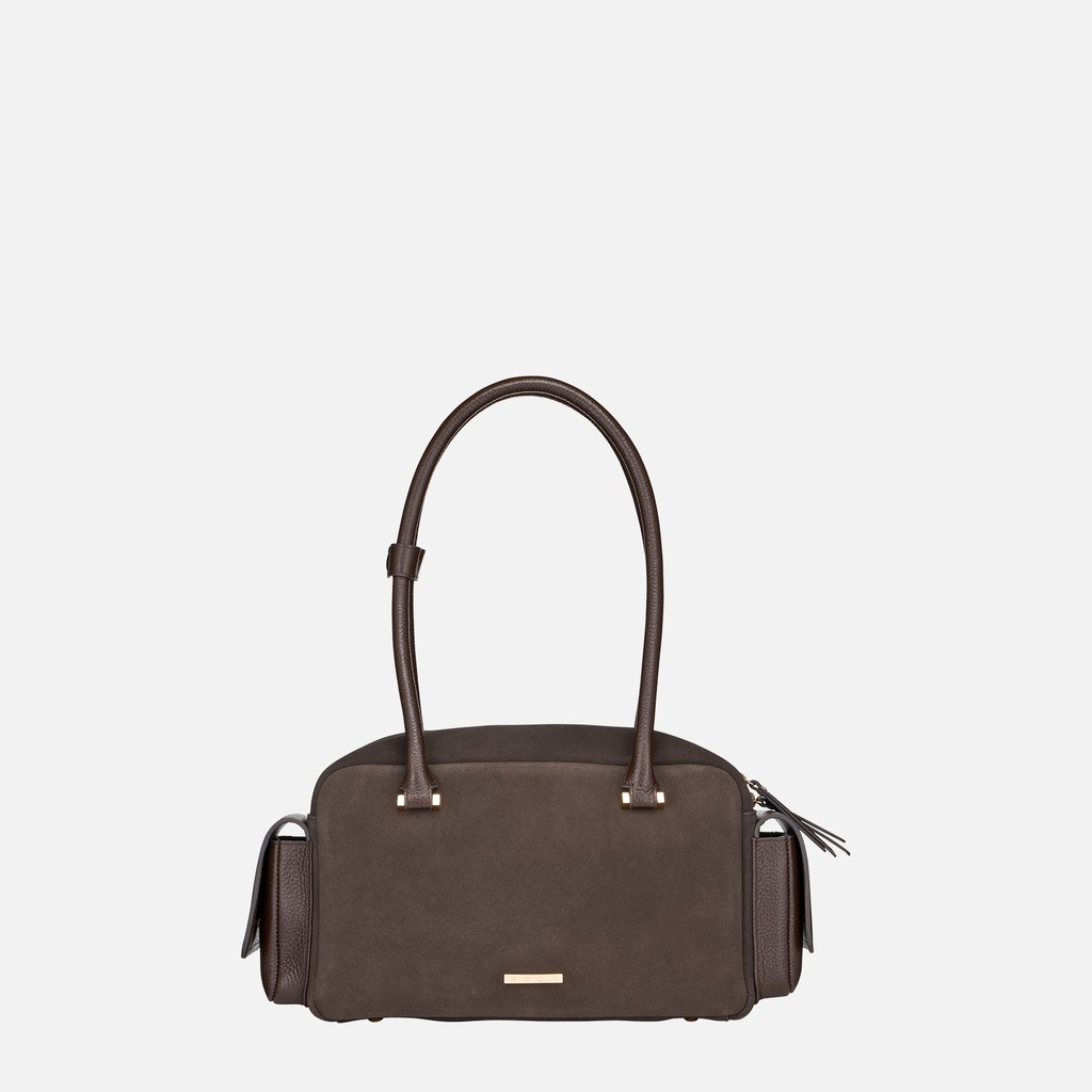 Handbag NYMBELLE BAG WOMAN Chocolate - image number 1 | GEOX