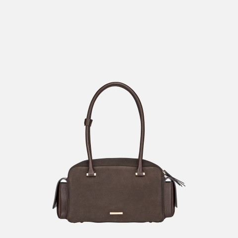 Handbag NYMBELLE BAG WOMAN Chocolate - image number 1 | GEOX