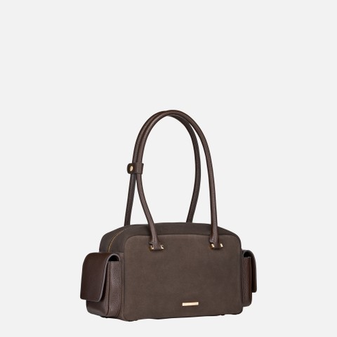 Handbag NYMBELLE BAG WOMAN Chocolate - image number 2 | GEOX
