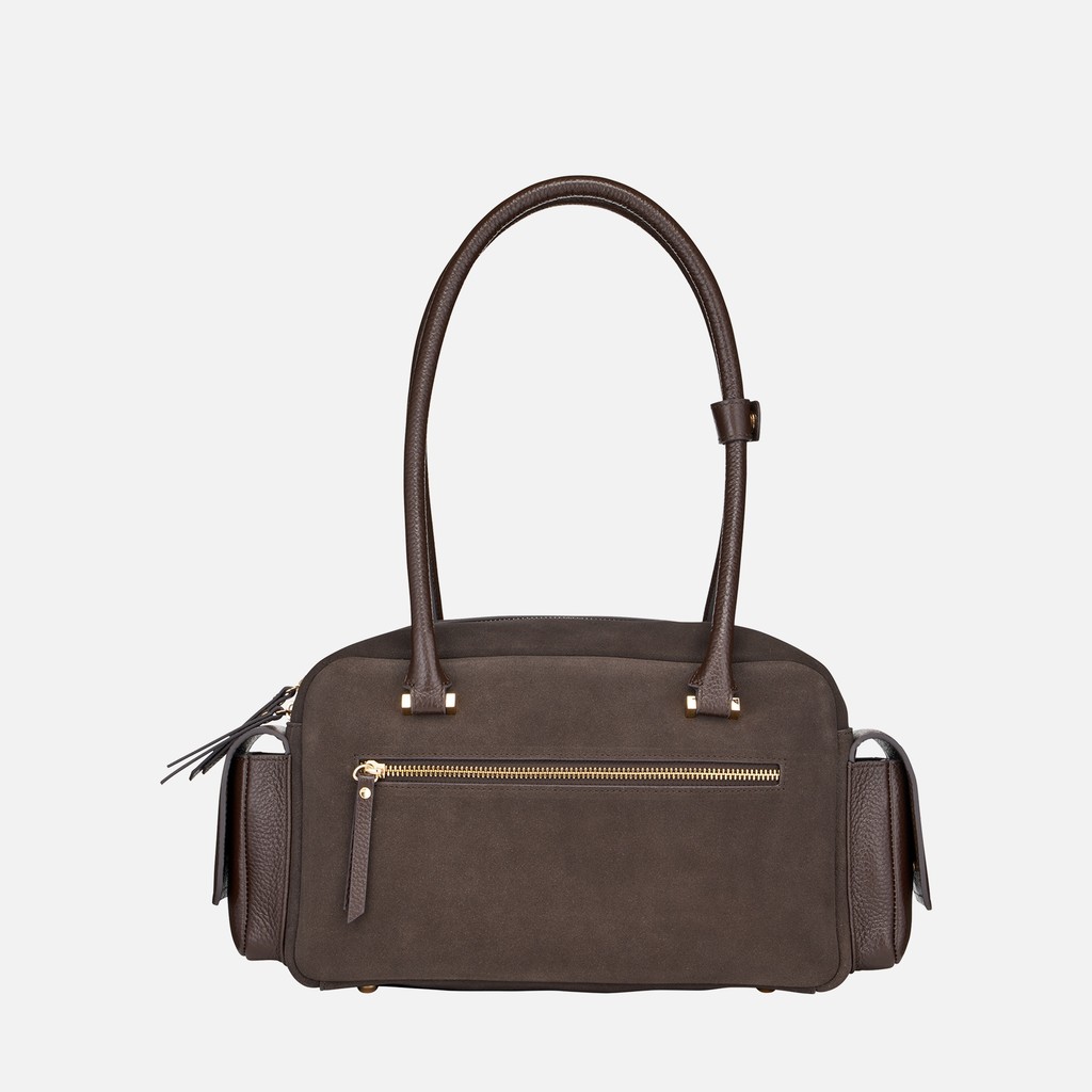 Handbag NYMBELLE BAG WOMAN Chocolate - image number 3 | GEOX