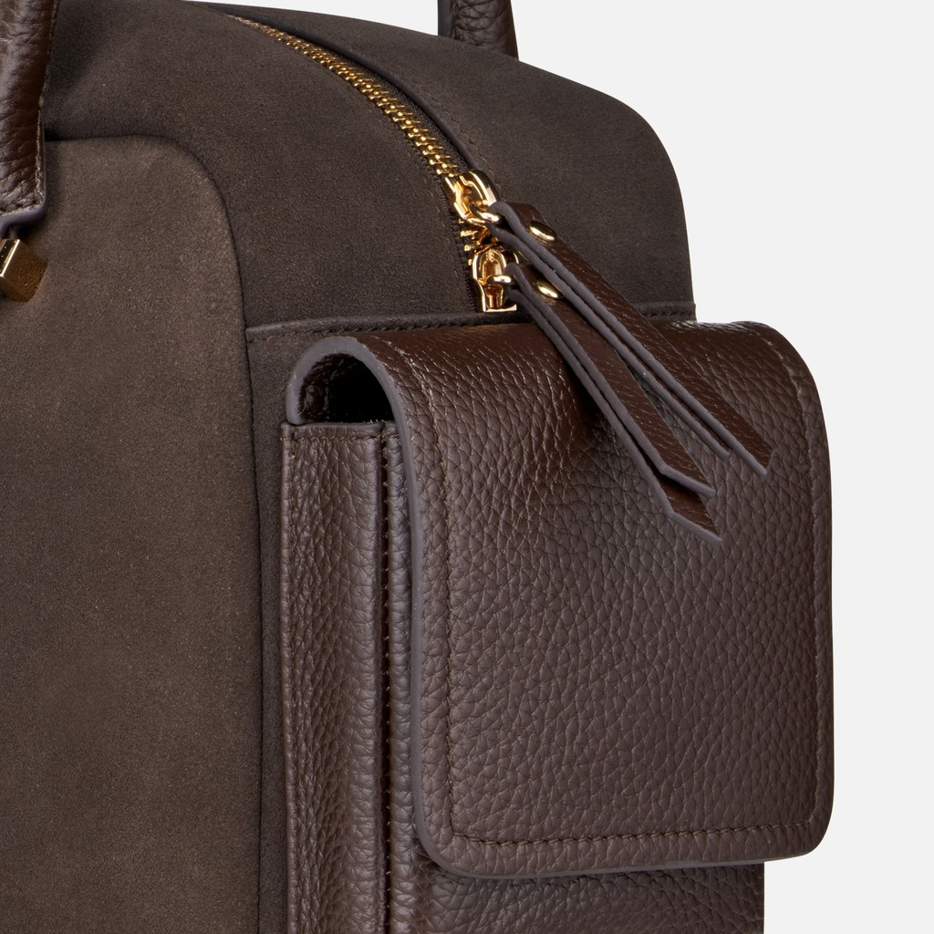 Handbag NYMBELLE BAG WOMAN Chocolate - image number 5 | GEOX