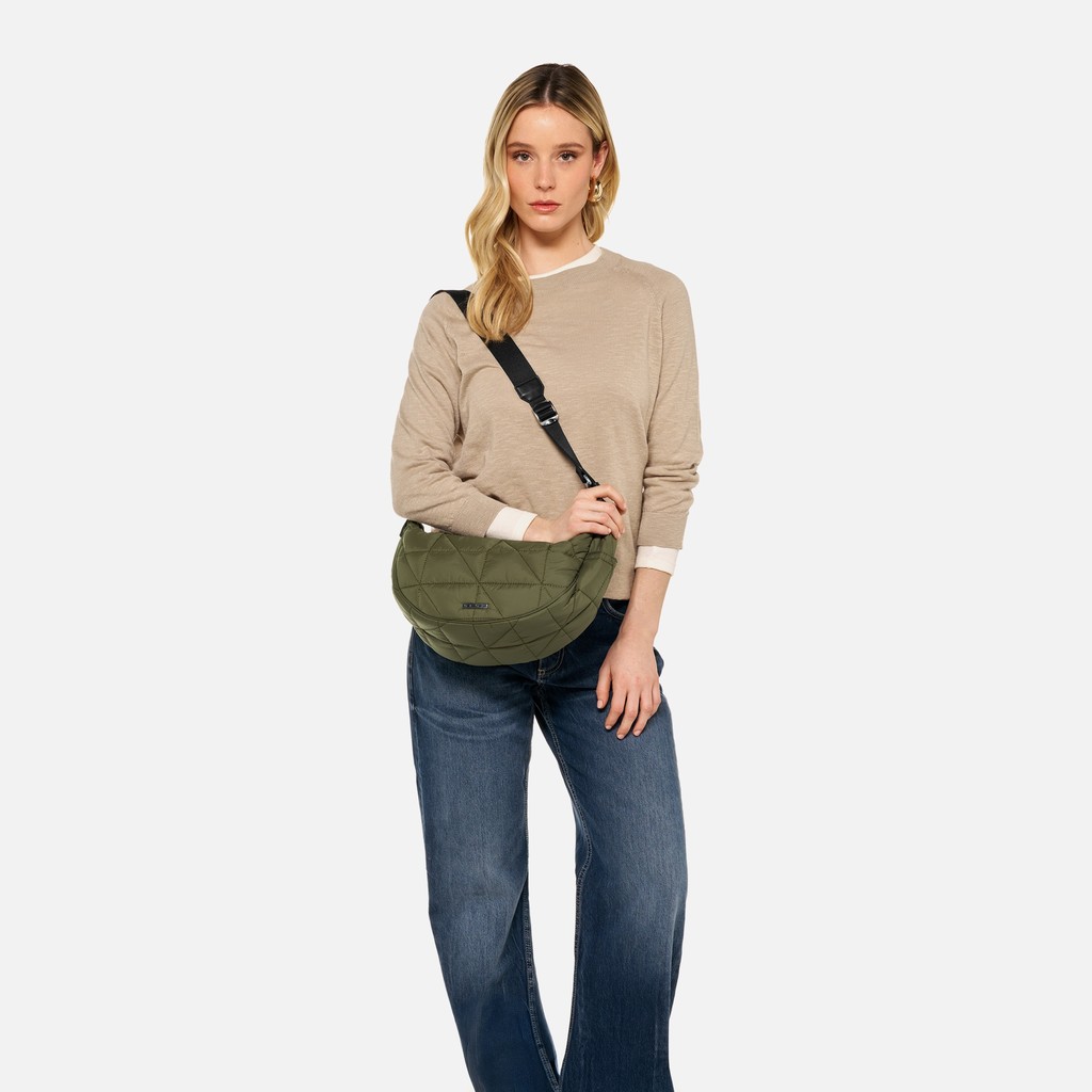 Shoulder bag ACHSIE BAG WOMAN Military - image number 6 | GEOX