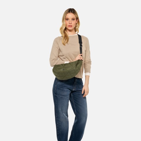 Shoulder bag ACHSIE BAG WOMAN Military | GEOX