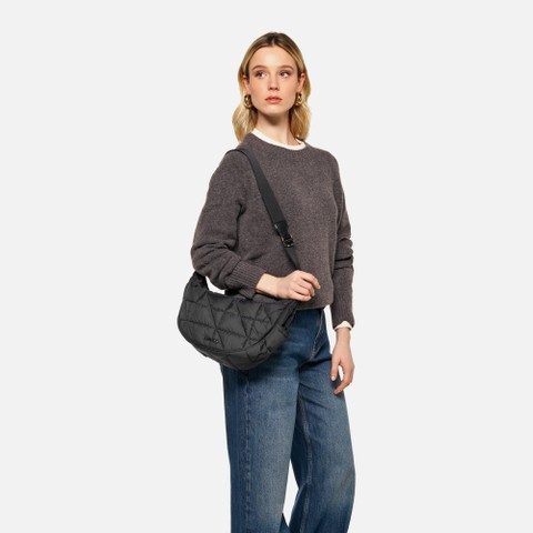 Shoulder bag ACHSIE BAG WOMAN Black - image number 6 | GEOX