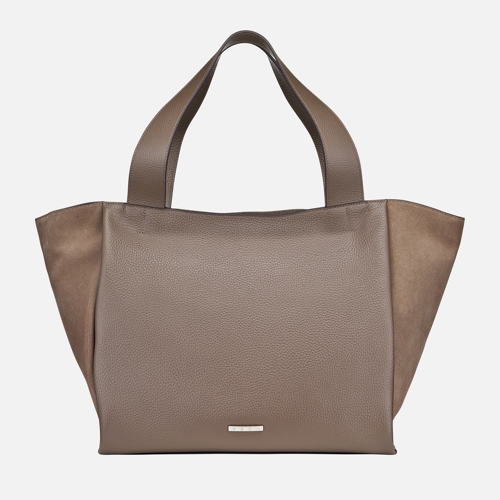 Handbag LILIANOR BAG WOMAN Dove Gray - image number 1 | GEOX