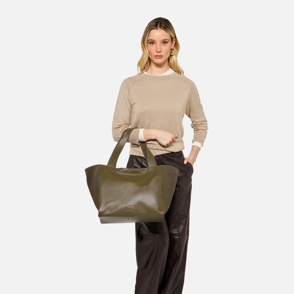 Bolso de mano LILIANOR BAG MUJER Verde militar - image number 7 | GEOX