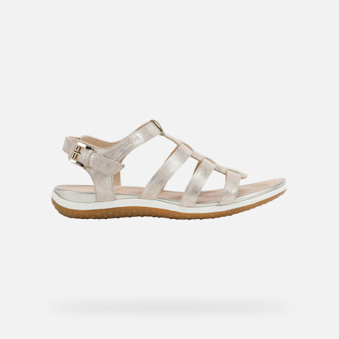 Flat sandals SANDAL VEGA WOMAN Sand - image number 1 | GEOX