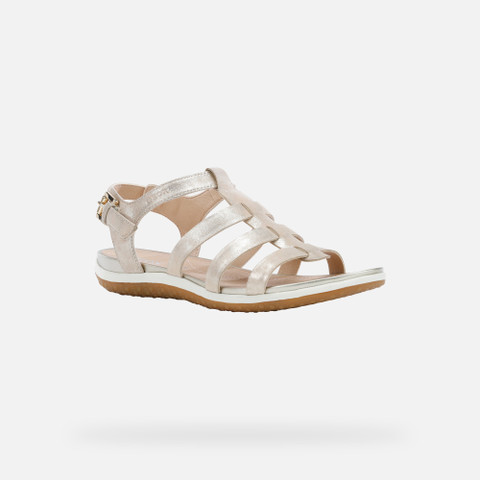 Flat sandals SANDAL VEGA WOMAN Sand - image number 2 | GEOX