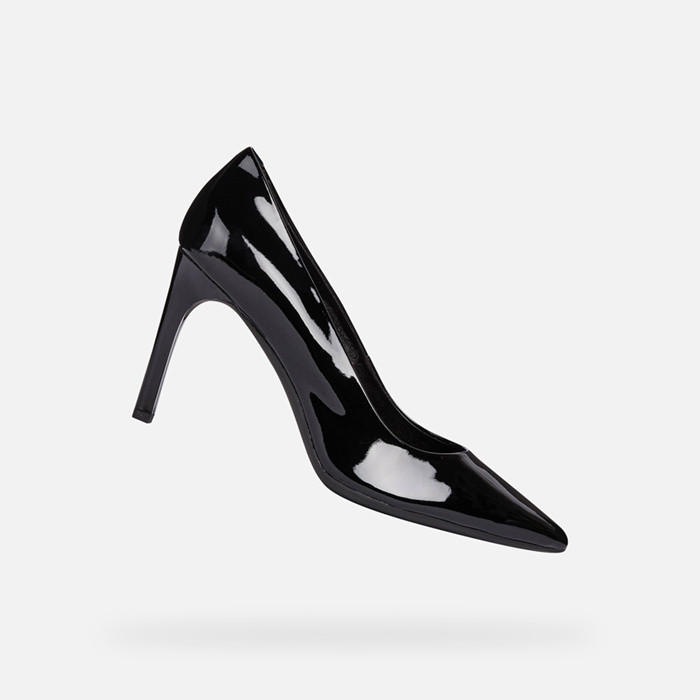 High-heeled court shoes FAVIOLA WOMAN Black | GEOX