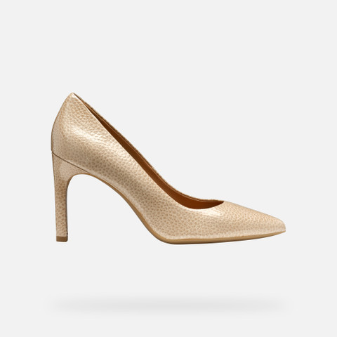 high-heel court shoes FAVIOLA WOMAN Peach - image number 1 | GEOX