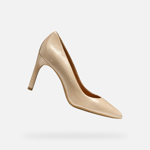 high-heel court shoes FAVIOLA WOMAN Peach - image number 0 | GEOX