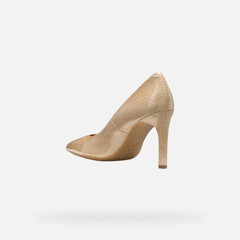 high-heel court shoes FAVIOLA WOMAN Peach - image number 3 | GEOX