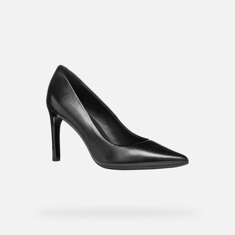 high-heeled court shoes FAVIOLA WOMAN Black - image number 2 | GEOX