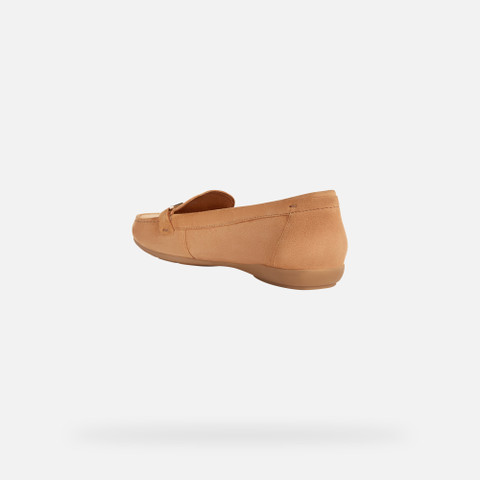 Mocassins en cuir ANNYTAH MOC FEMME Brun tabac - image number 3 | GEOX