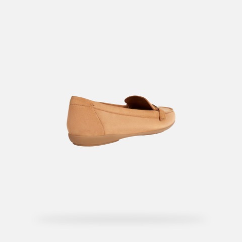 Mocassins en cuir ANNYTAH MOC FEMME Brun tabac - image number 4 | GEOX
