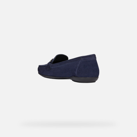 Leather loafers ANNYTAH MOC WOMAN Dark Blue - image number 3 | GEOX