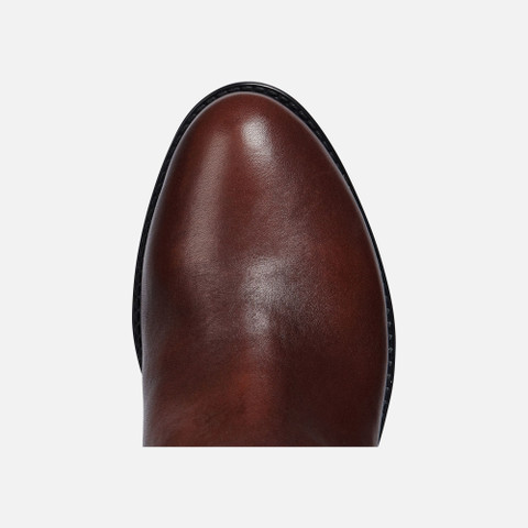 Leather boots FELICITY WOMAN Brown - image number 6 | GEOX