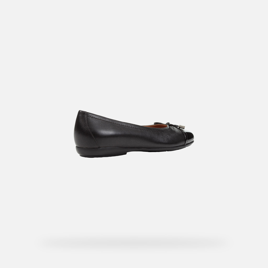 patent leather ballerina flats ANNYTAH WOMAN Black - image number 4 | GEOX