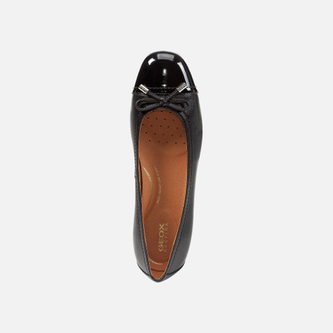 patent leather ballerina flats ANNYTAH WOMAN Black - image number 5 | GEOX
