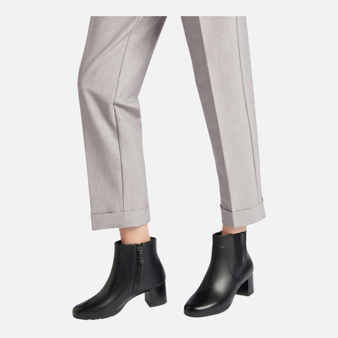 Medium heel ankle boots NEW ANNYA MID WOMAN Black - image number 1 | GEOX