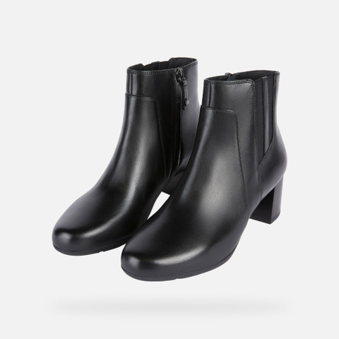 Medium heel ankle boots NEW ANNYA MID WOMAN Black - image number 8 | GEOX