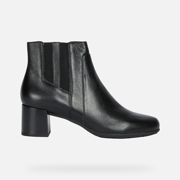 Medium heel ankle boots NEW ANNYA MID WOMAN Black | GEOX