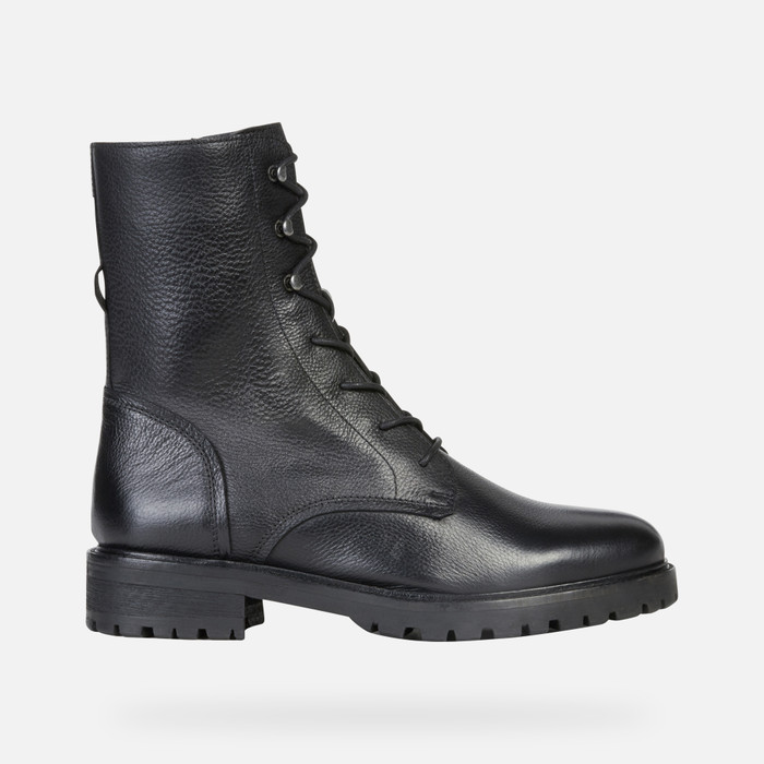 Geox® HOARA E: Combat Boots black | Geox®