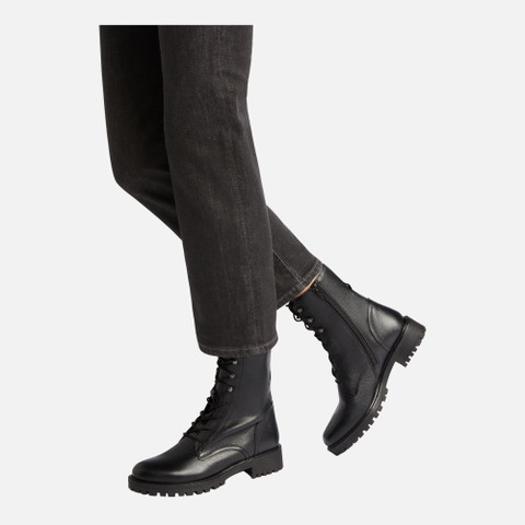 Rangers chaussures HOARA FEMME Noir - image number 1 | GEOX