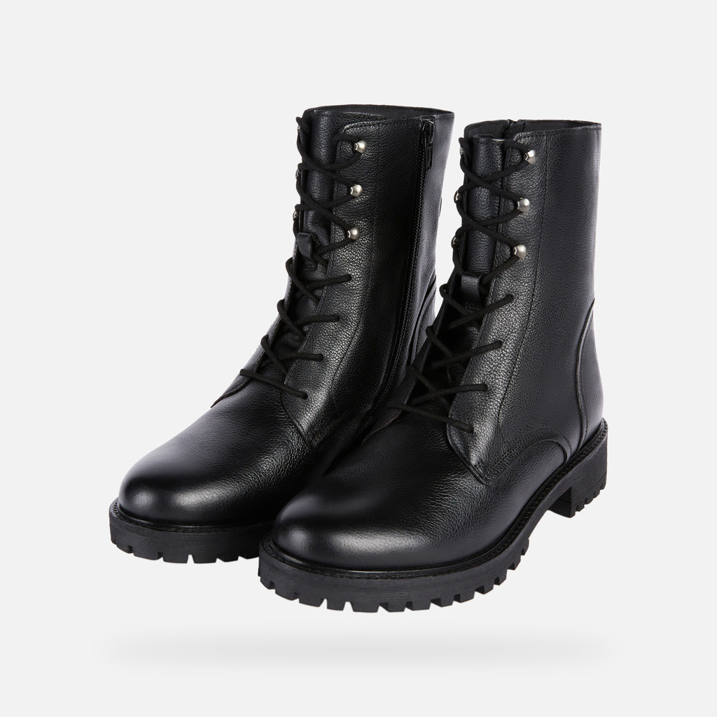 Rangers chaussures HOARA FEMME Noir - image number 9 | GEOX