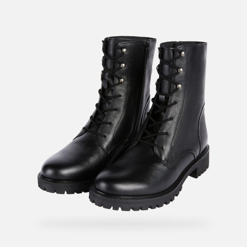 Rangers chaussures HOARA FEMME Noir - image number 9 | GEOX