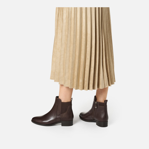 Botas chelsea FELICITY MULHER Castanho escuro - image number 1 | GEOX