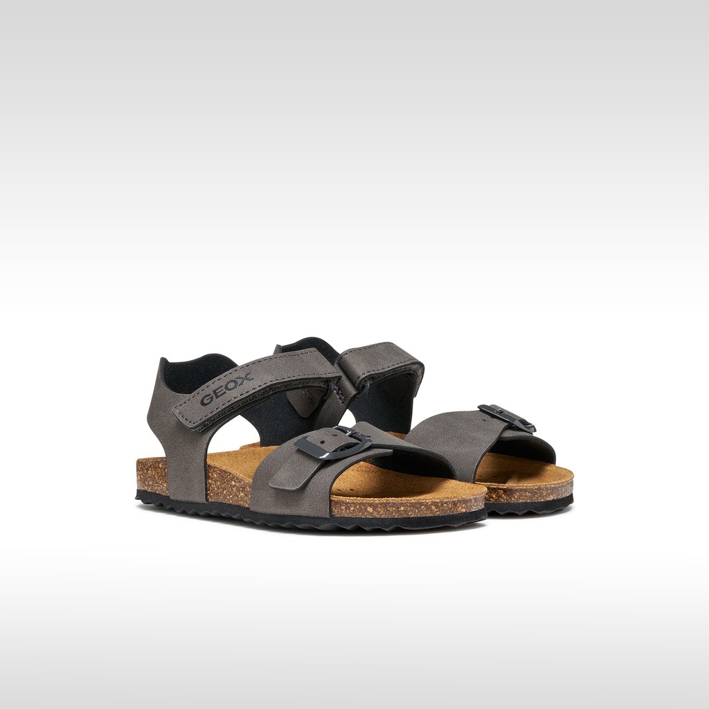 Sandali aperti GHITA BAMBINO Grigio scuro - image number 1 | GEOX
