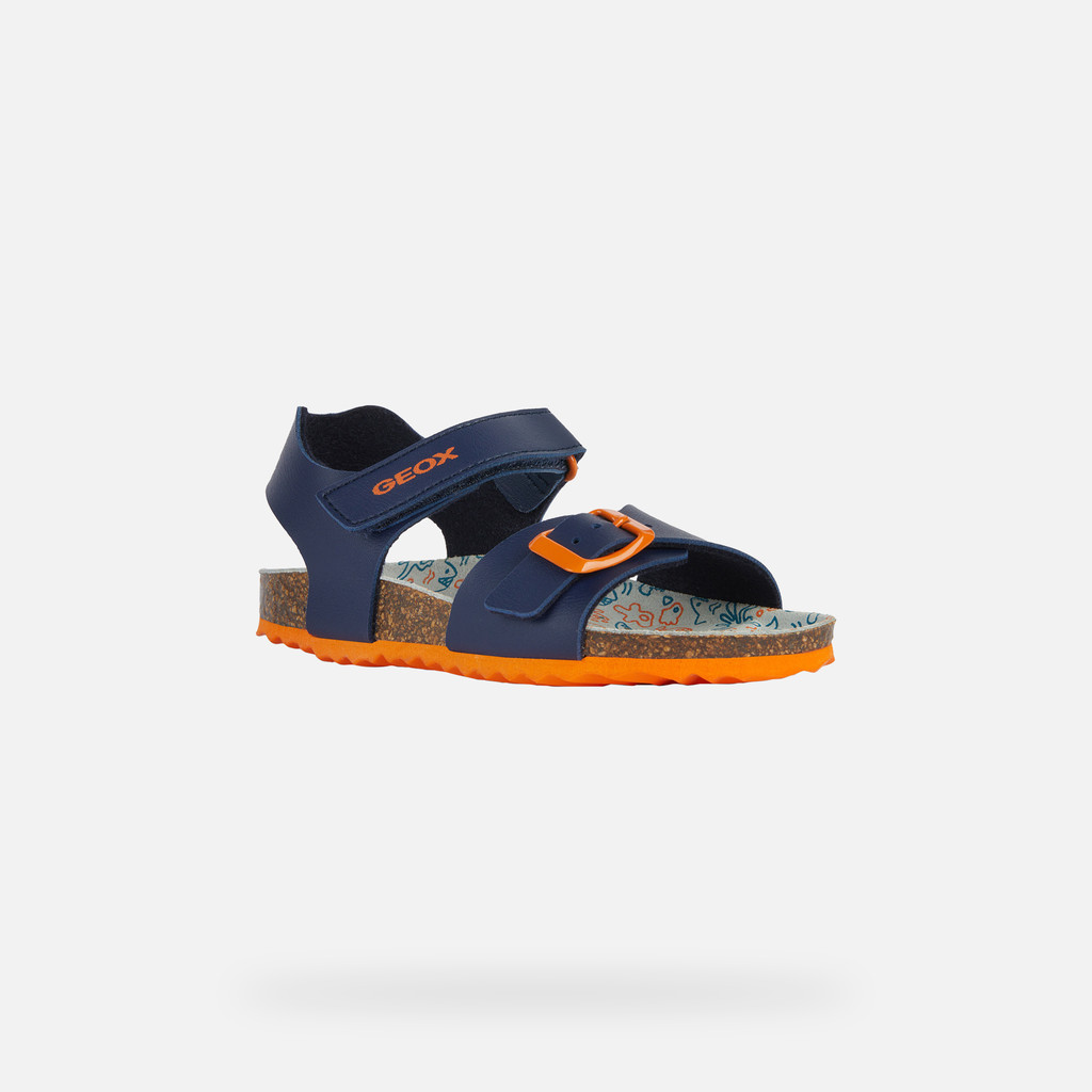 sandales garcon bleu marine