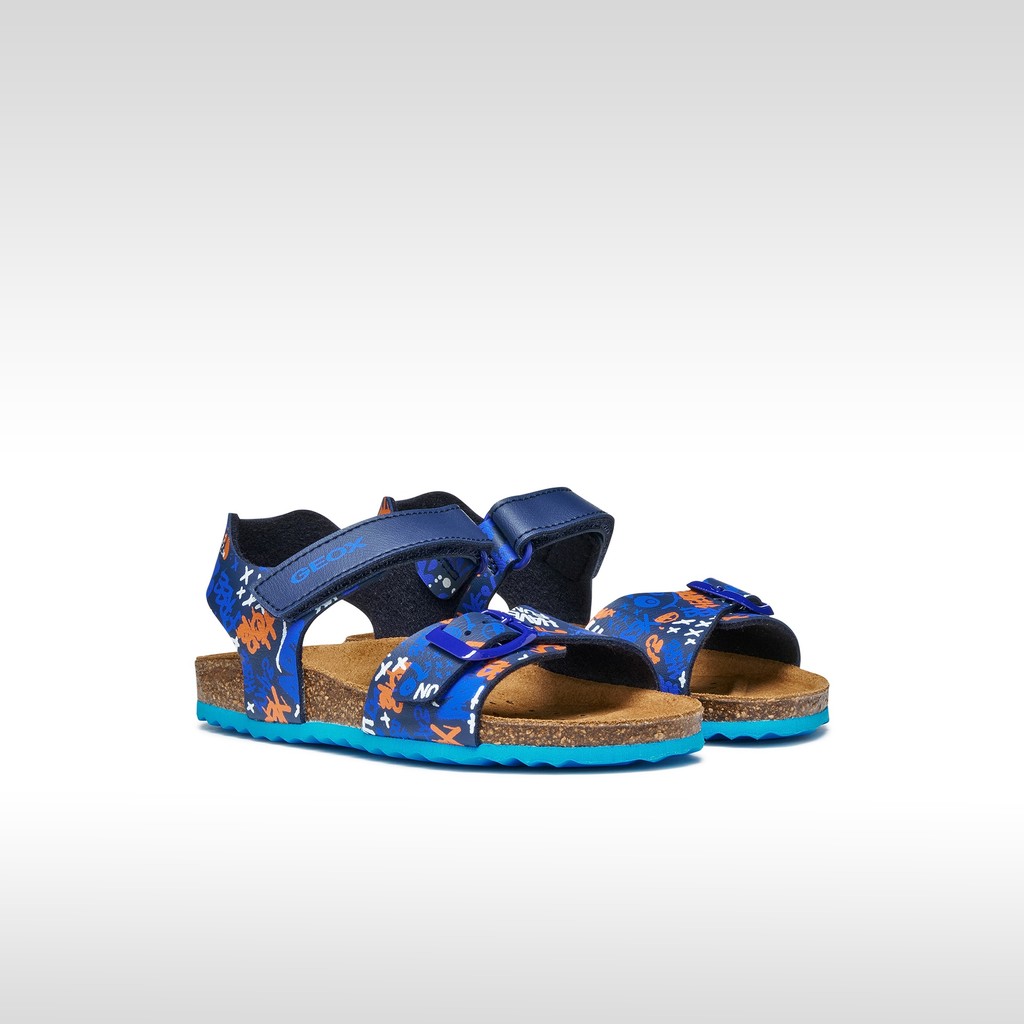 Sandali aperti GHITA BAMBINO Blu navy/Blu chiaro - image number 1 | GEOX