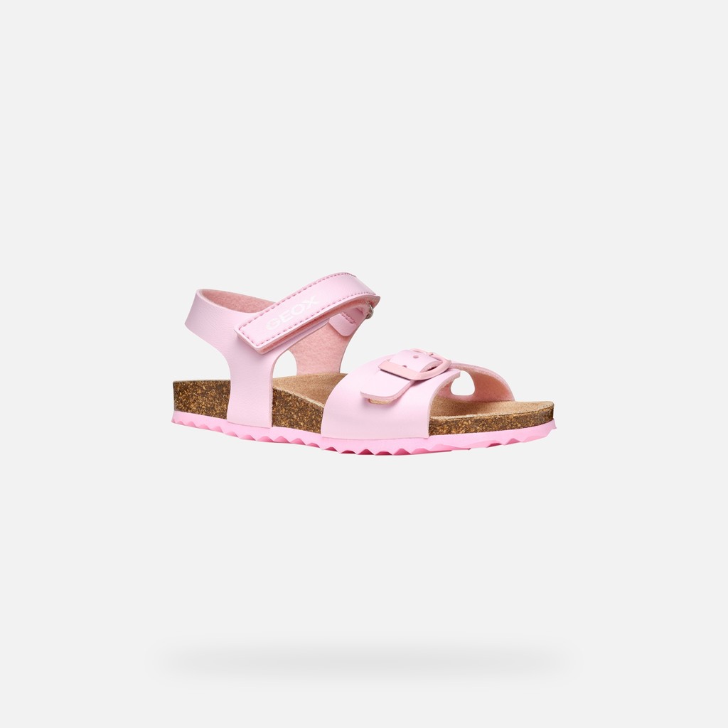 Open sandals ADRIEL GIRL Light Pink - image number 2 | GEOX