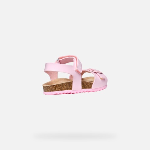 Open sandals ADRIEL GIRL Light Pink - image number 4 | GEOX